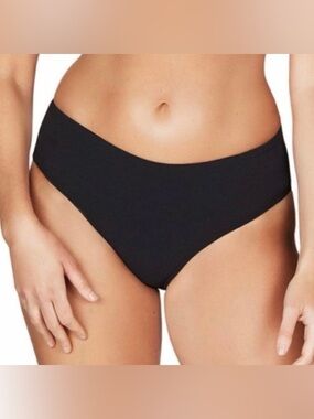 Sea Level Bikini Bottoms Black Mid rise Bikini Bottom Size 4 NWT